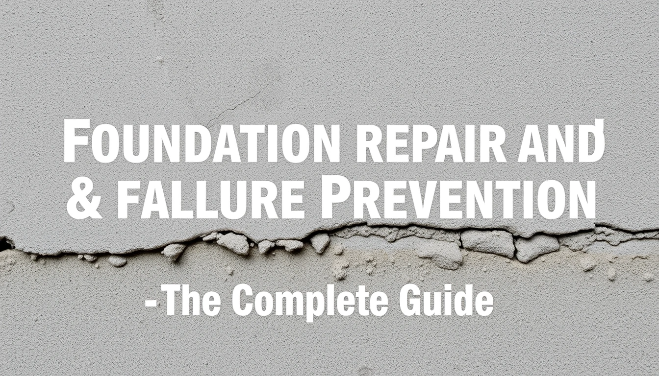Foundation repair and failure prevention — The Complete Guide Foundation repair and failure prevention — The Complete Guide