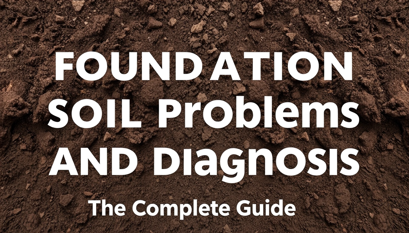Foundation soil problems and diagnosis — The Complete Guide Foundation soil problems and diagnosis — The Complete Guide