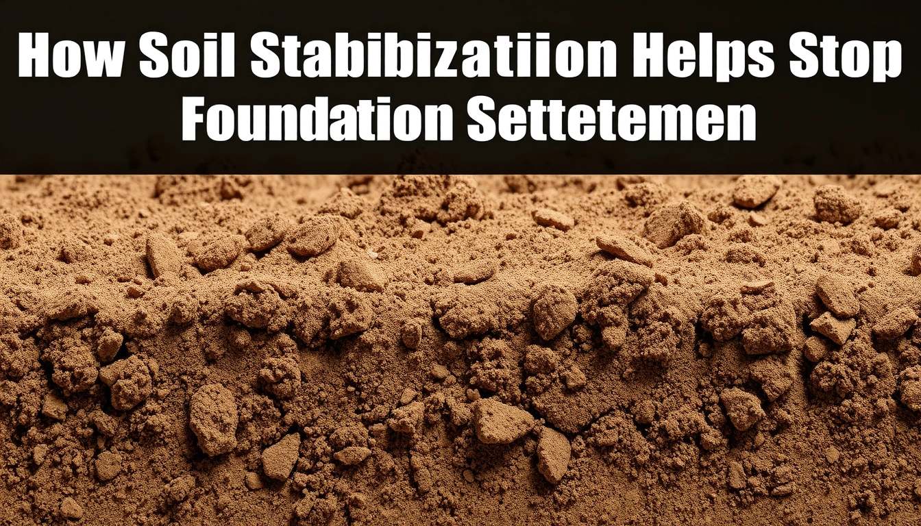 How Soil Stabilization Helps Stop Foundation Settlement How Soil Stabilization Helps Stop Foundation Settlement