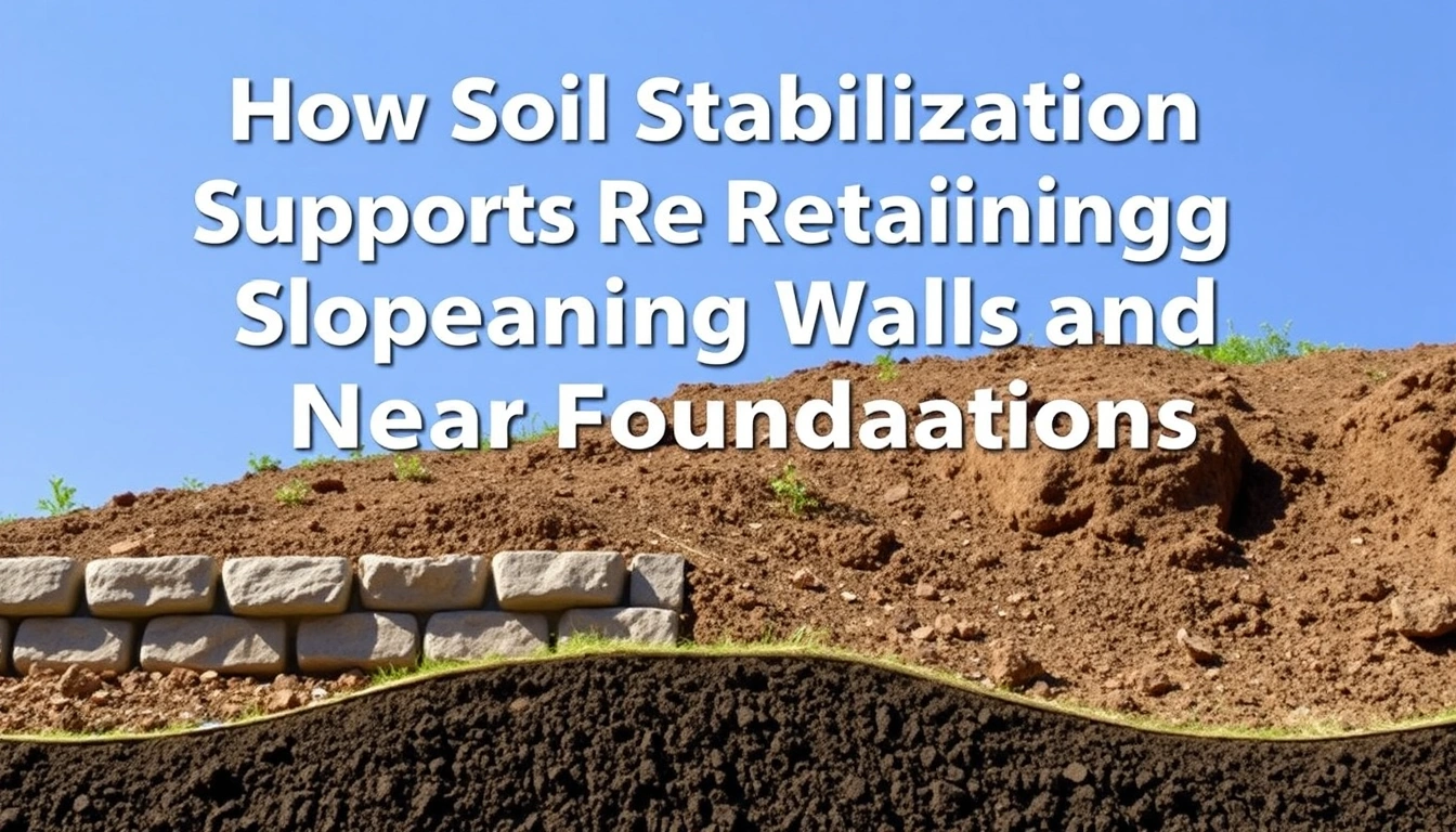 How Soil Stabilization Supports Retaining Walls and Slopes Near Foundations