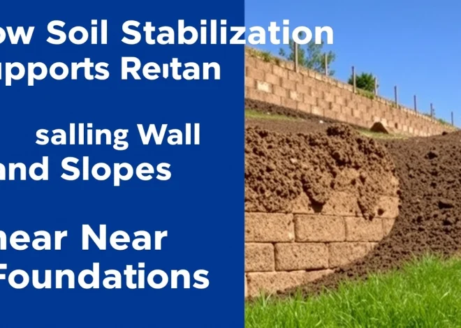 How Soil Stabilization Supports Retaining Walls and Slopes Near Foundations