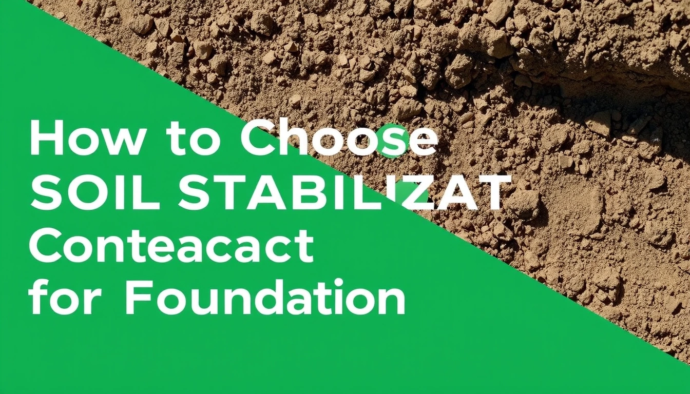 How to Choose a Soil Stabilization Contractor for Foundation Work