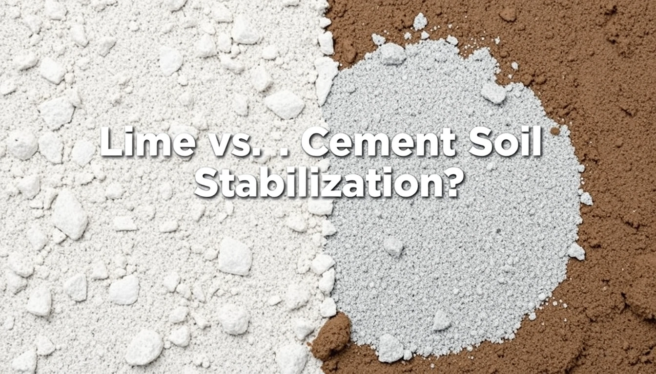 Lime vs Cement Soil Stabilization: Which Is Better for Foundations? Lime vs Cement Soil Stabilization: Which Is Better for Foundations?