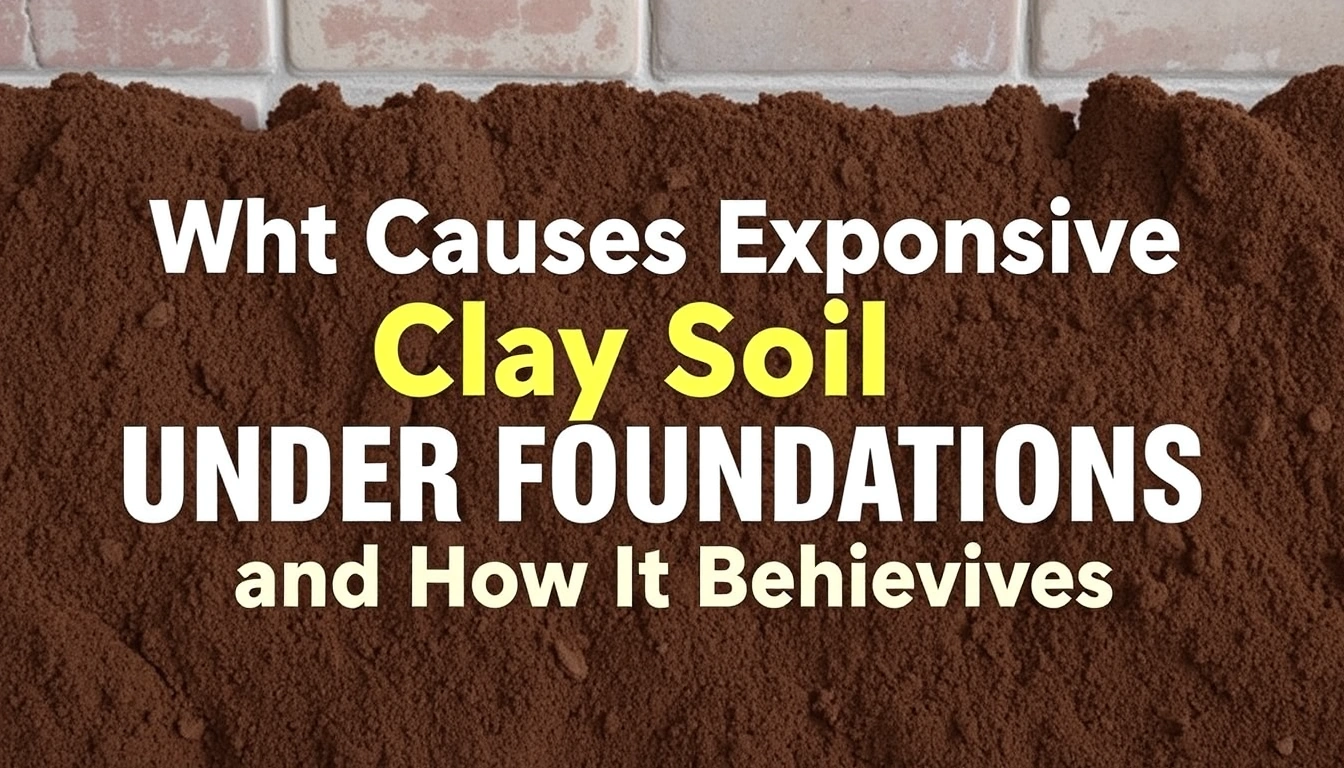 What Causes Expansive Clay Soil Under Foundations and How It Behaves What Causes Expansive Clay Soil Under Foundations and How It Behaves