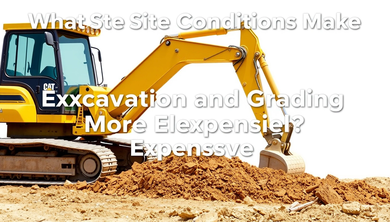 What Site Conditions Make Excavation and Grading More Expensive?